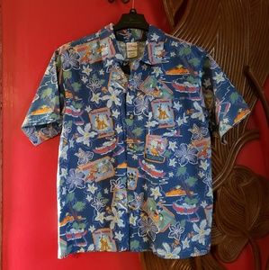 Disney Hawaiian shirt with Mickey, Donald, Goofy